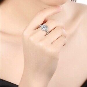 Silver Cubic Zirconia Heart Ring